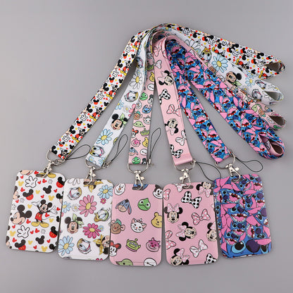 Cartoon lanyard with ID card holder