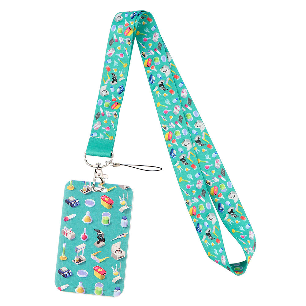 Nurse lanyard with ID card holder