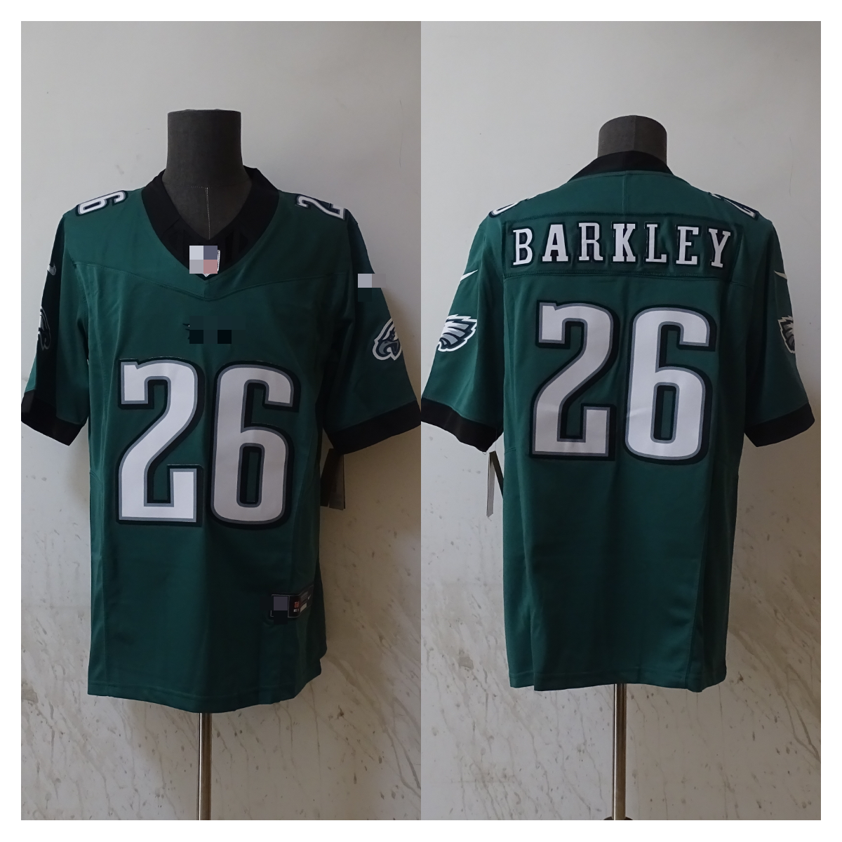 Men's Saquon Barkley Green Philadelphia Eagles Game Player Jersey