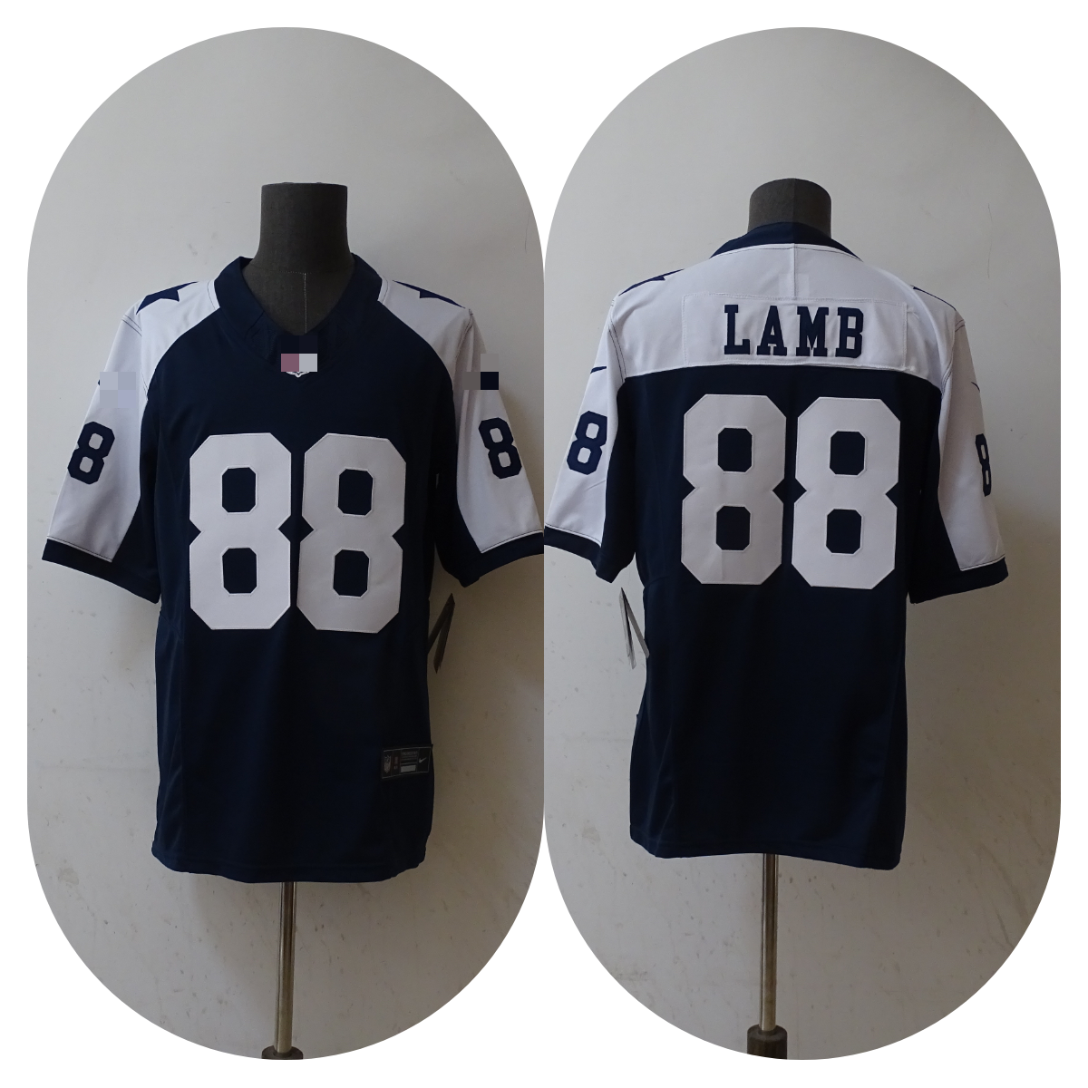 Men's CeeDee Lamb Navy Dallas Cowboys Alternate Game Jersey