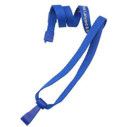 3/8" Breakaway Lanyard With Twist-Free Wide Plastic Hook