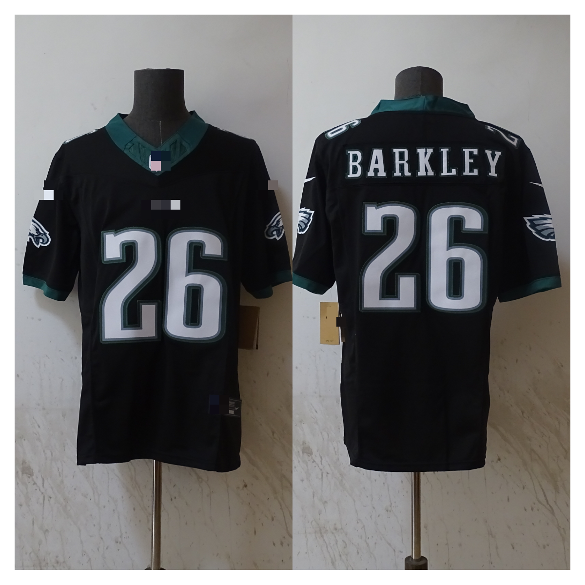 Men's Saquon Barkley Green Philadelphia Eagles Game Player Jersey