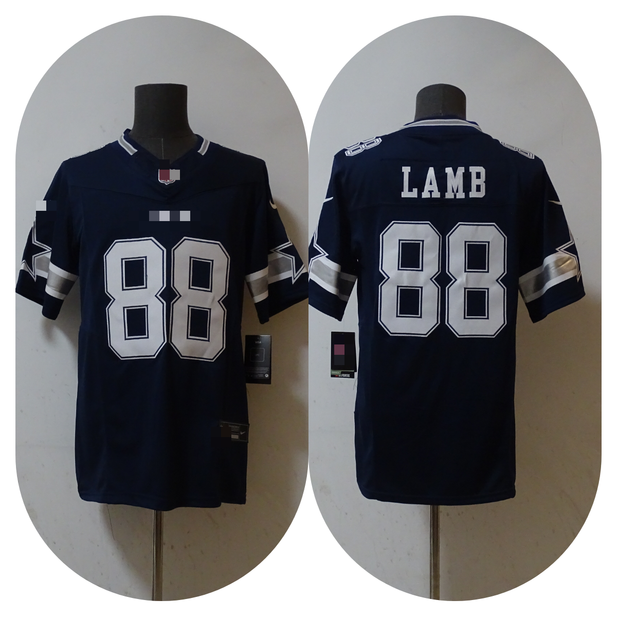 Men's CeeDee Lamb Navy Dallas Cowboys Alternate Game Jersey