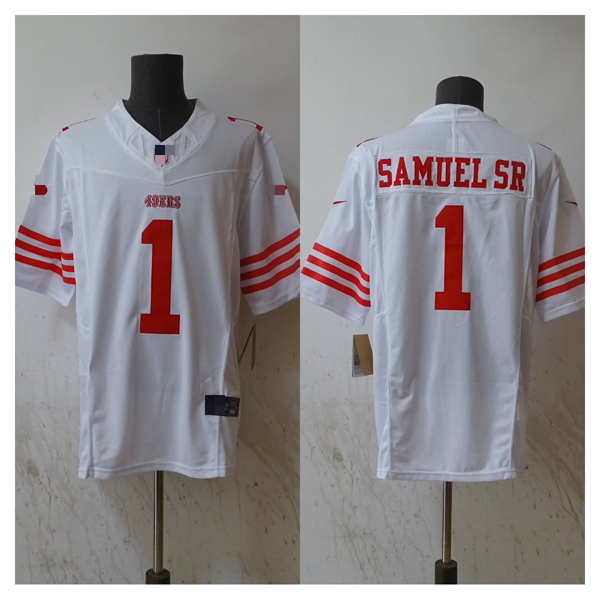 Deebo Samuel Sr White San Francisco 49ers Game Player Jersey