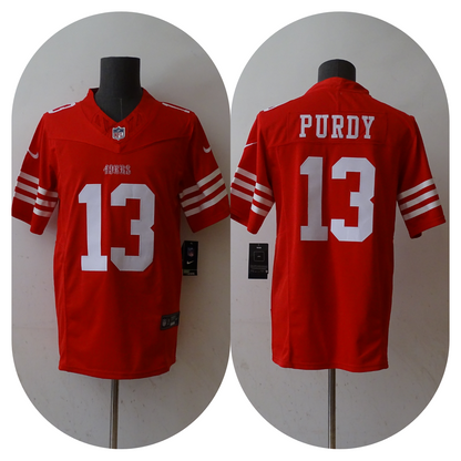 SAN FRANCISCO 49ers #13 Brock Purdy Red Stitched Jersey