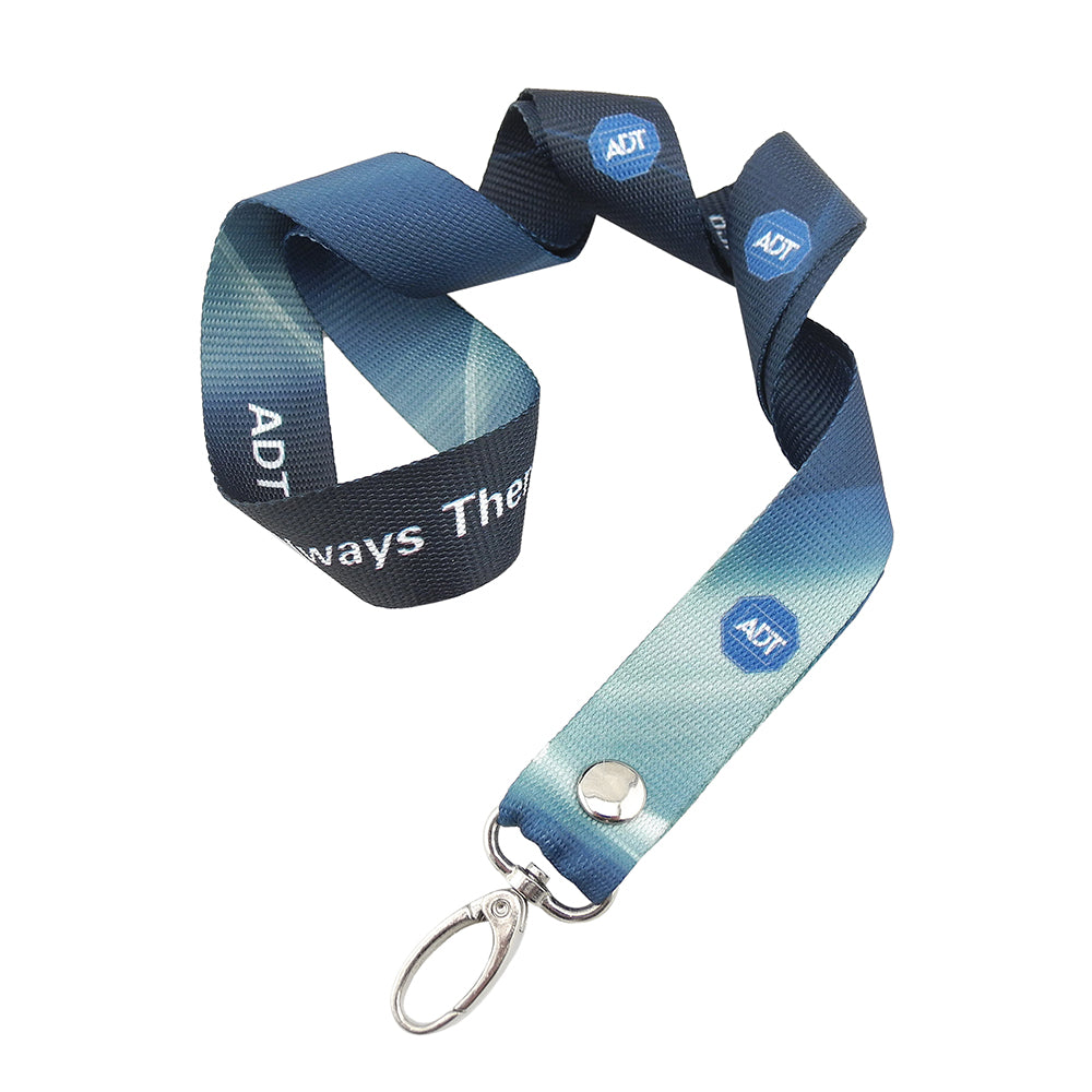 1"Dye Sublimation Lanyards with Oval Hook