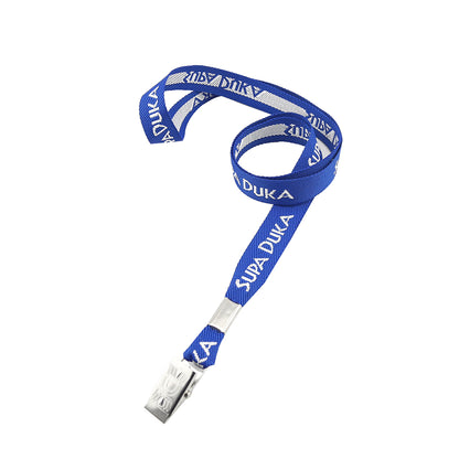 5/8" Woven Lanyard w/ Custom Logo