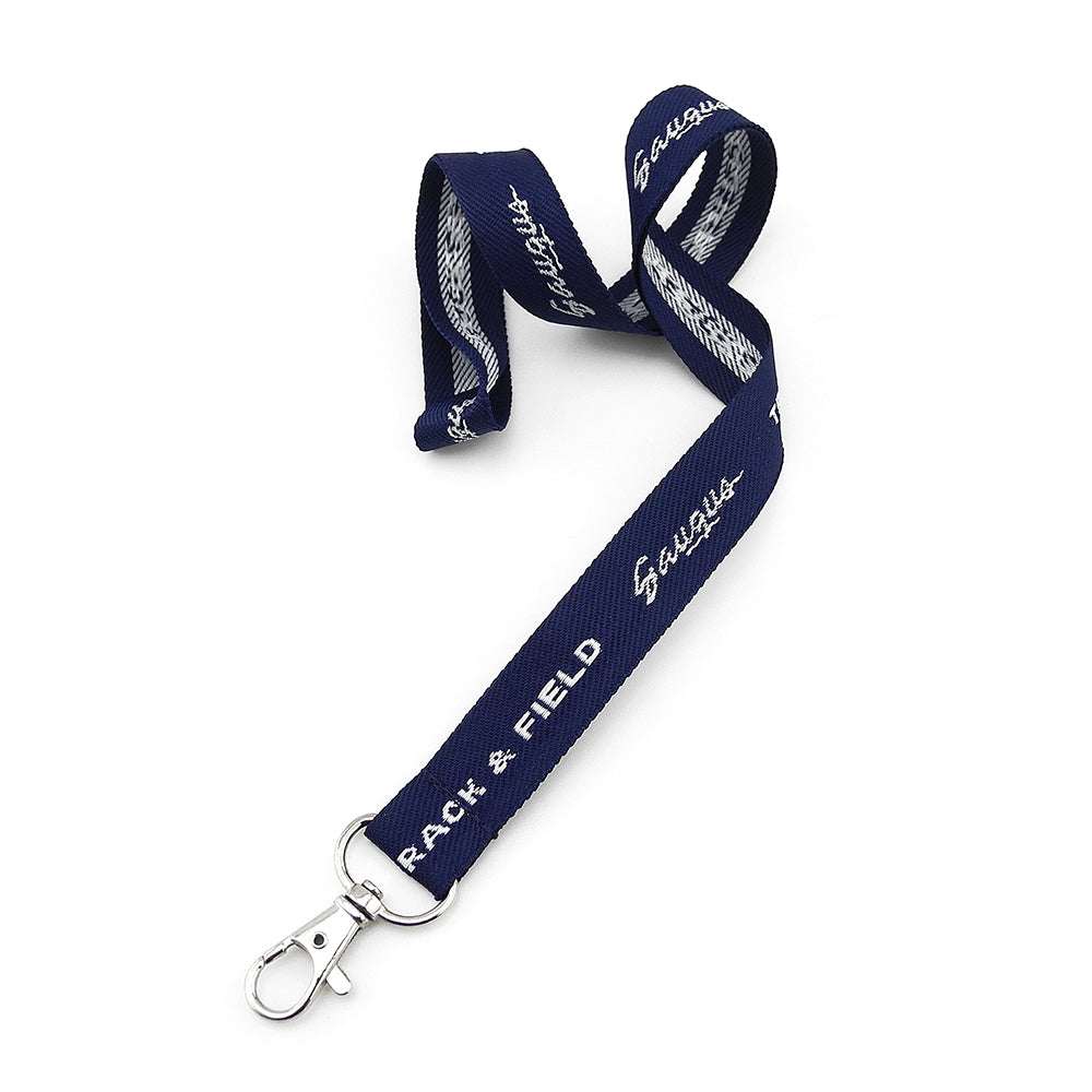 1"Woven Lanyard w/ Custom Imprint Embroidered