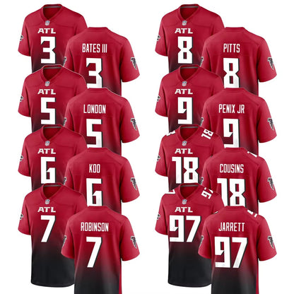 2024 NEW Men's Atlanta Football Team Jerseys Custom Stitched American Football Shirts