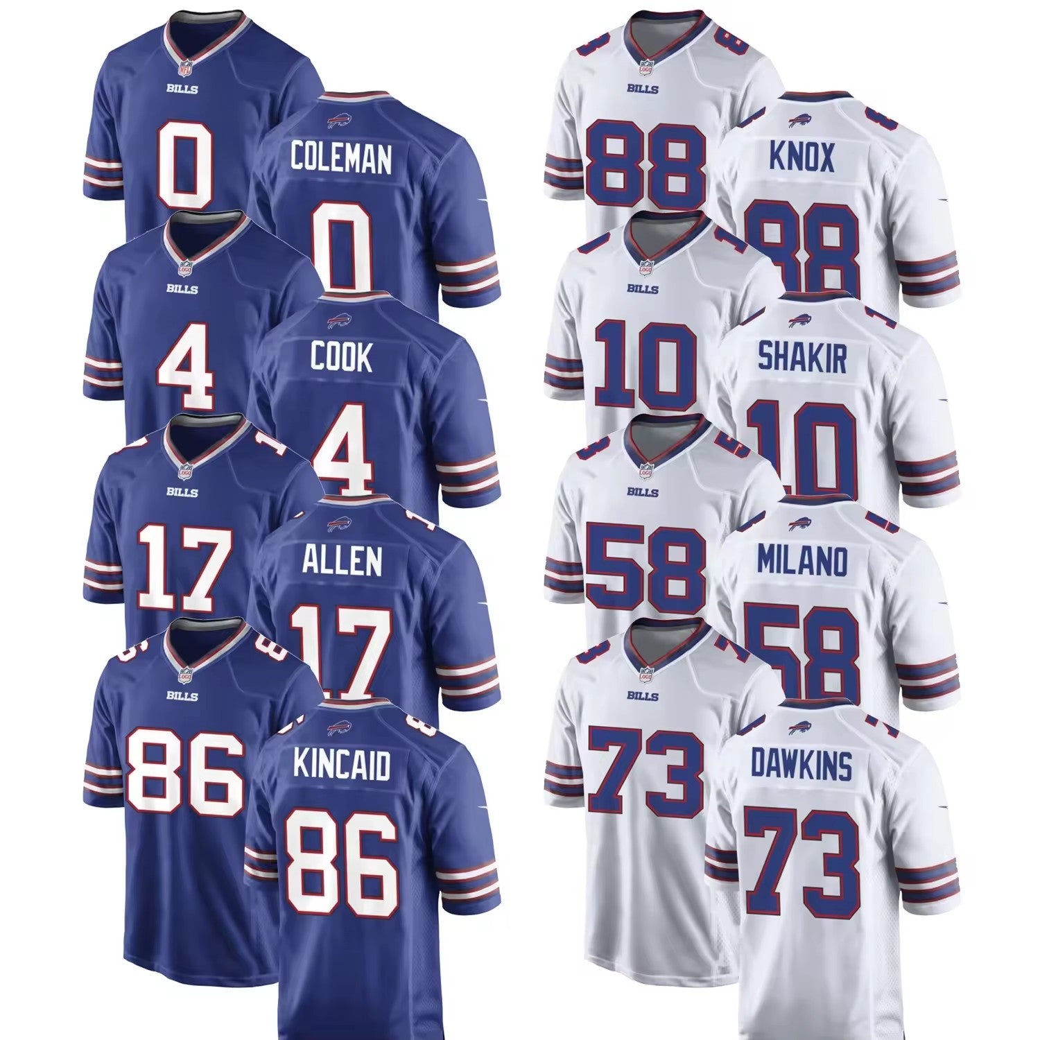 2024 Men's Buffalo Football Team Jerseys Custom Stitched American Football Shirts