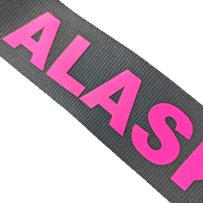 Silkscreen printing logo luggage belt strap