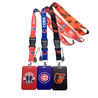 10-piece set MLB Baseball Lanyard Tag ID Holder