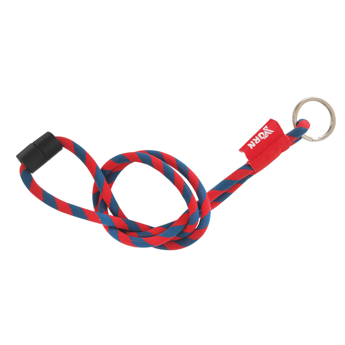 Woven Round Lanyard With Keyring