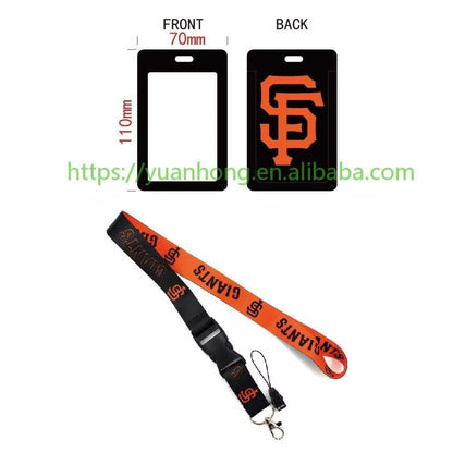 10-piece set MLB Baseball Lanyard Tag ID Holder