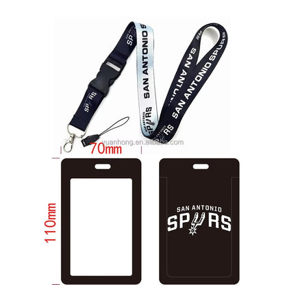 10-piece set National Basketball Nba Logo Lanyard Id Badge Holder With Detachable Breakaway Snap Buck