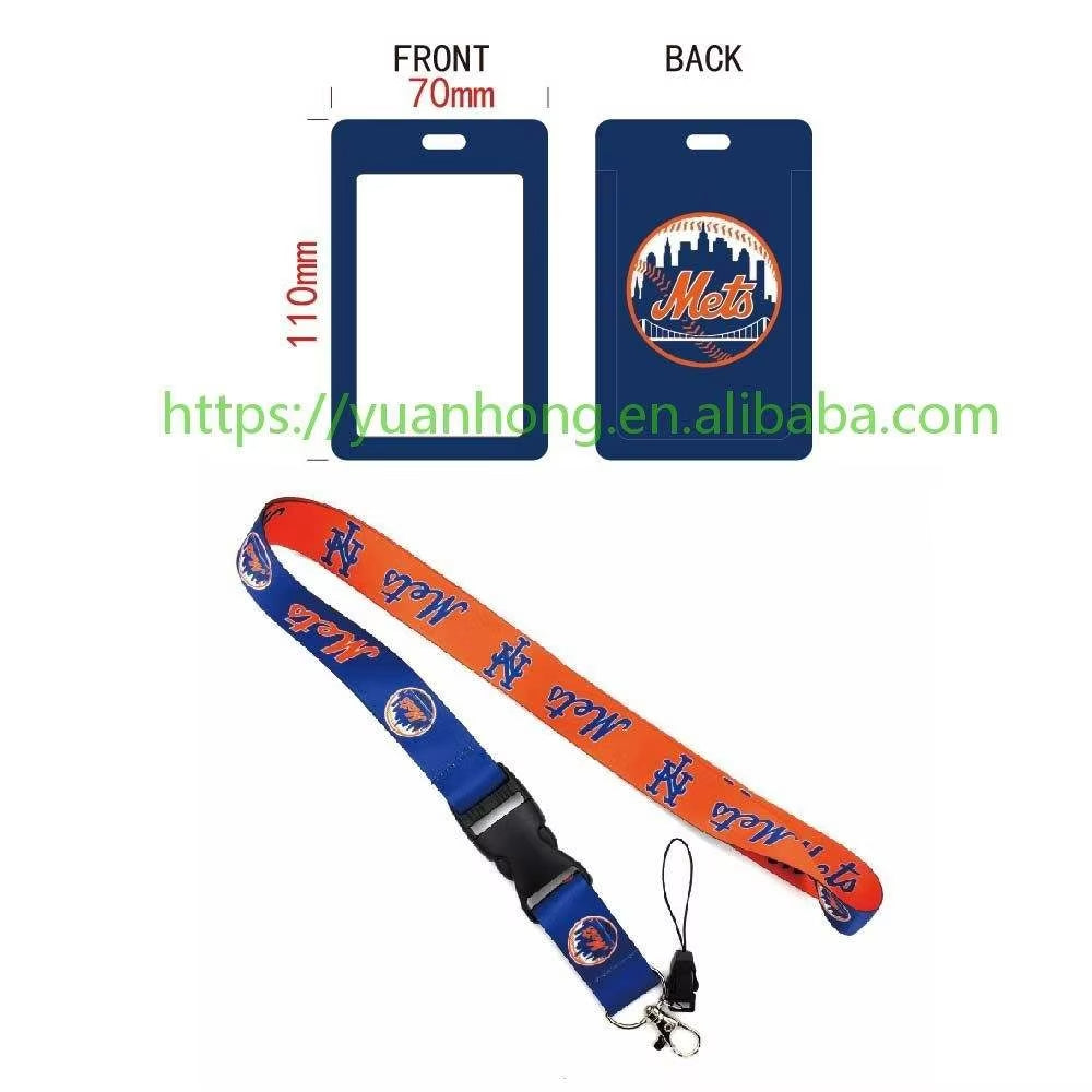 10-piece set MLB Baseball Lanyard Tag ID Holder