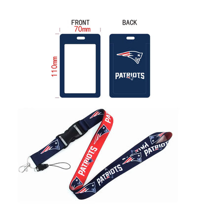 10-piece set Nfl National Football Lanyard Card Holder Id Set