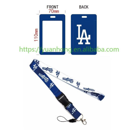 10-piece set MLB Baseball Lanyard Tag ID Holder