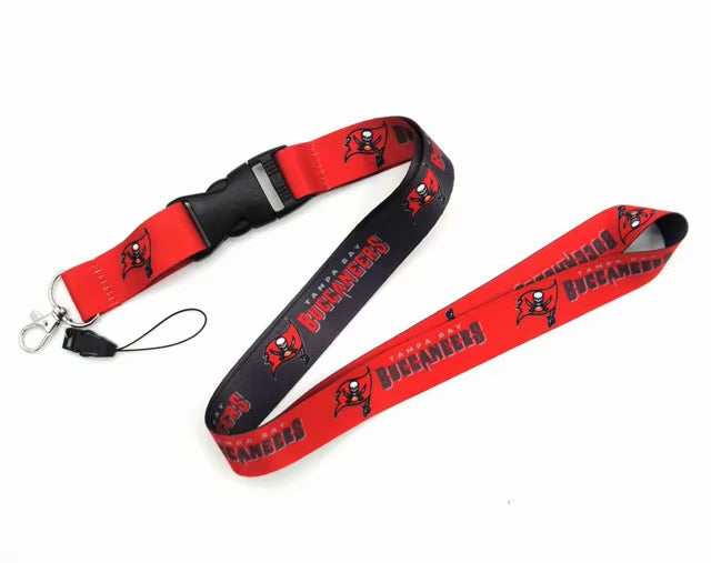 10-piece set USA Nfl Logo Neck Lanyard 2 Sides 32 Football Teams Detachable Strap Lanyards