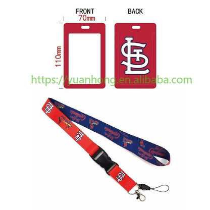 10-piece set MLB Baseball Lanyard Tag ID Holder