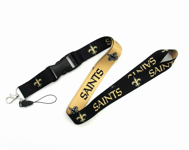 10-piece set USA Nfl Logo Neck Lanyard 2 Sides 32 Football Teams Detachable Strap Lanyards