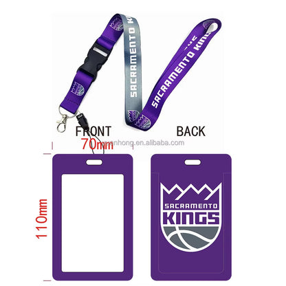 10-piece set National Basketball Nba Logo Lanyard Id Badge Holder With Detachable Breakaway Snap Buck