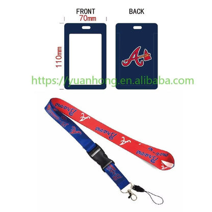 10-piece set MLB Baseball Lanyard Tag ID Holder