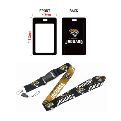 10-piece set Nfl National Football Lanyard Card Holder Id Set