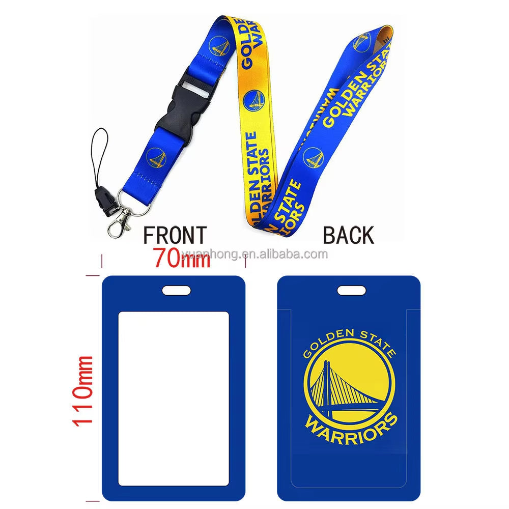 10-piece set National Basketball Nba Logo Lanyard Id Badge Holder With Detachable Breakaway Snap Buck