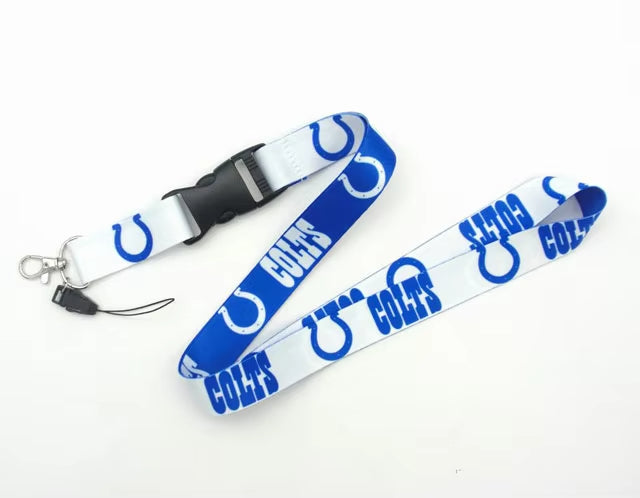 10-piece set USA Nfl Logo Neck Lanyard 2 Sides 32 Football Teams Detachable Strap Lanyards