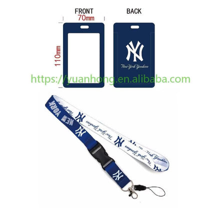 10-piece set MLB Baseball Lanyard Tag ID Holder