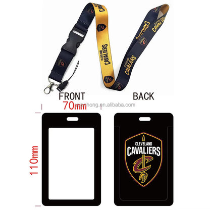 10-piece set National Basketball Nba Logo Lanyard Id Badge Holder With Detachable Breakaway Snap Buck