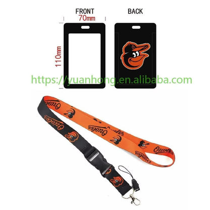 10-piece set MLB Baseball Lanyard Tag ID Holder