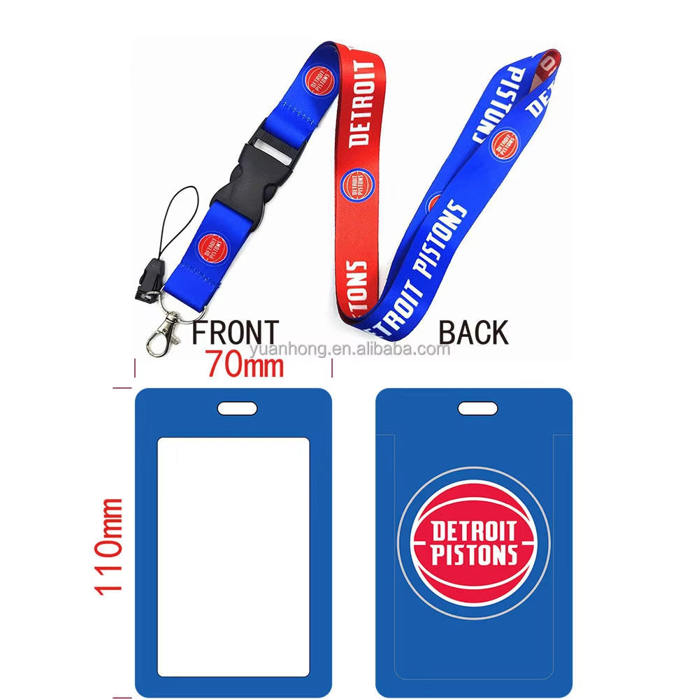 10-piece set National Basketball Nba Logo Lanyard Id Badge Holder With Detachable Breakaway Snap Buck