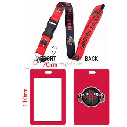 10-piece set National Basketball Nba Logo Lanyard Id Badge Holder With Detachable Breakaway Snap Buck