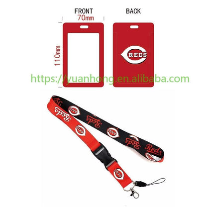 10-piece set MLB Baseball Lanyard Tag ID Holder