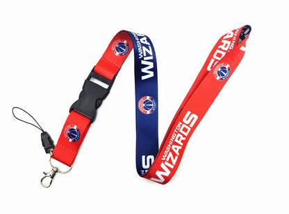 10-piece set US Nba Basketball Club Thermal Gradient Long Neck Lanyard