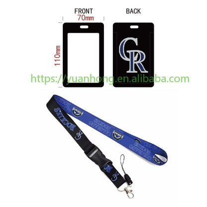 10-piece set MLB Baseball Lanyard Tag ID Holder