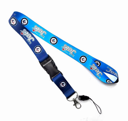 10-piece set NHL sport teams Lanyard with Detachable Buckle