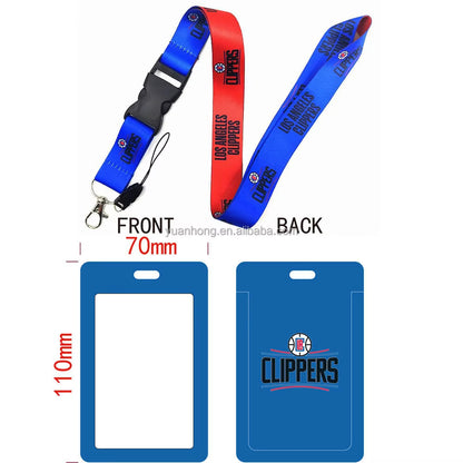 10-piece set National Basketball Nba Logo Lanyard Id Badge Holder With Detachable Breakaway Snap Buck