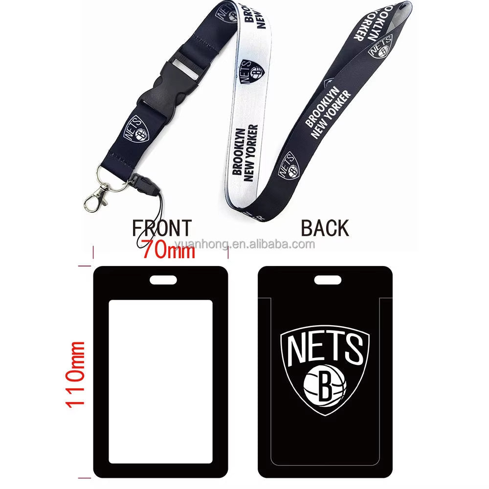 10-piece set National Basketball Nba Logo Lanyard Id Badge Holder With Detachable Breakaway Snap Buck