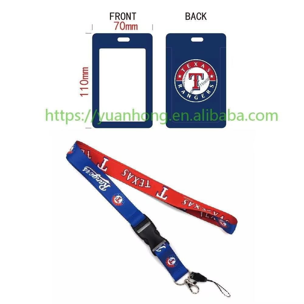 10-piece set MLB Baseball Lanyard Tag ID Holder