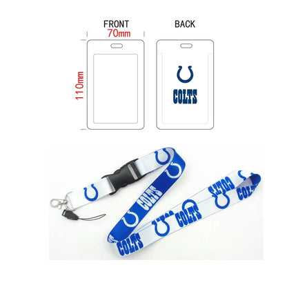 10-piece set Nfl National Football Lanyard Card Holder Id Set