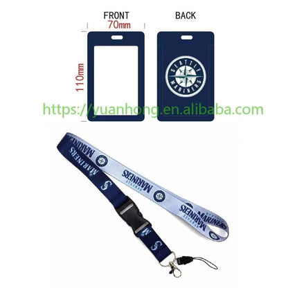 10-piece set MLB Baseball Lanyard Tag ID Holder