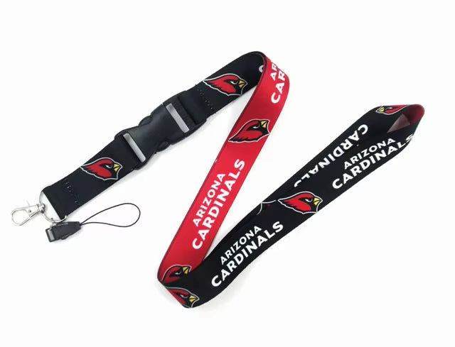 10-piece set USA Nfl Logo Neck Lanyard 2 Sides 32 Football Teams Detachable Strap Lanyards