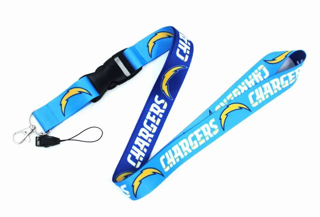 10-piece set USA Nfl Logo Neck Lanyard 2 Sides 32 Football Teams Detachable Strap Lanyards