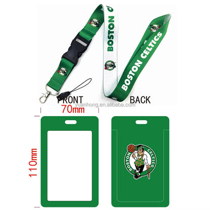 10-piece set National Basketball Nba Logo Lanyard Id Badge Holder With Detachable Breakaway Snap Buck