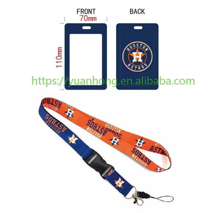 10-piece set MLB Baseball Lanyard Tag ID Holder