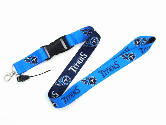 10-piece set USA Nfl Logo Neck Lanyard 2 Sides 32 Football Teams Detachable Strap Lanyards