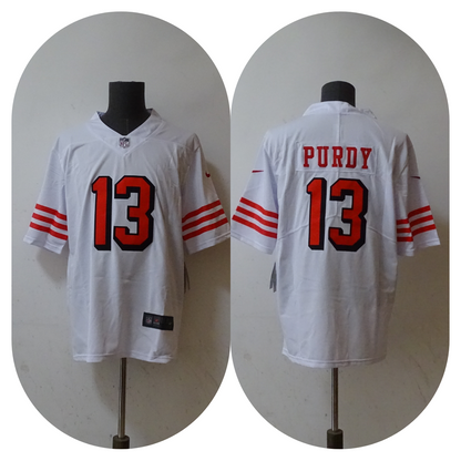 SAN FRANCISCO 49ers #13 Brock Purdy Red Stitched Jersey